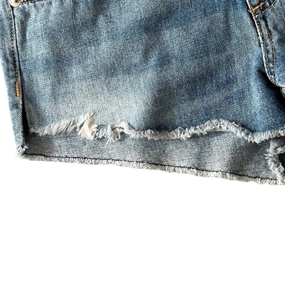 RAG & BONE Jean shorts Denim 5 pocket Cut-offs Side slits Raw edge Size 24 - Picture 6 of 15